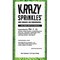 Krazy Sprinkles - Lime Green Jimmies (1/2 Cup, 1x Jar) for Cakes, Ice Cream & Cookies